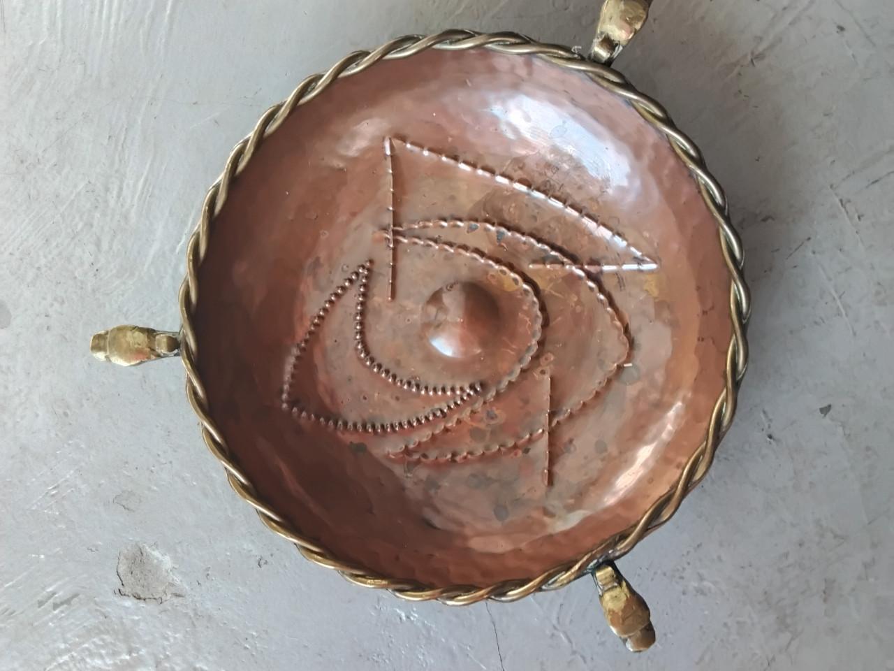 Koperen schaal