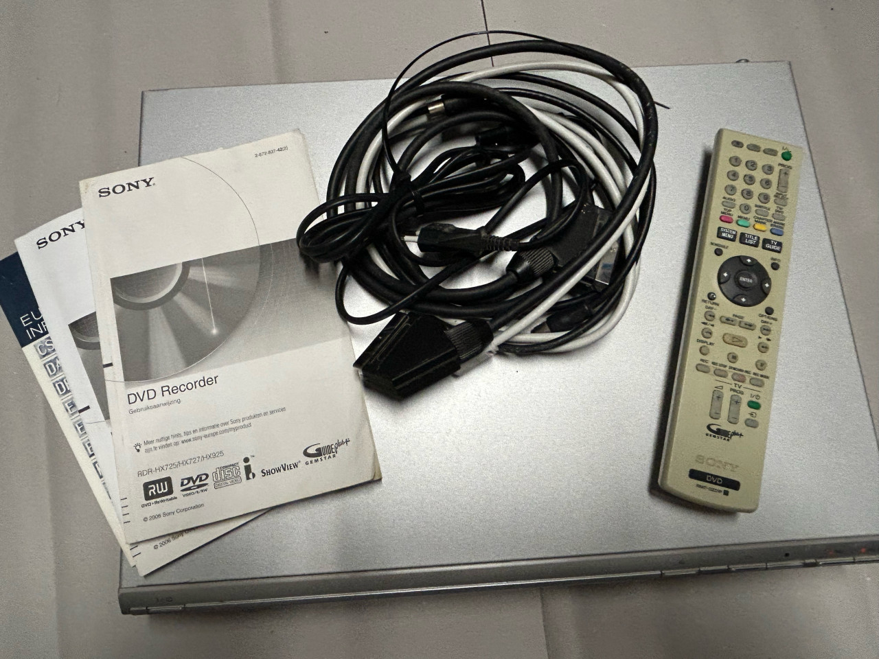 SONY dvd recorder