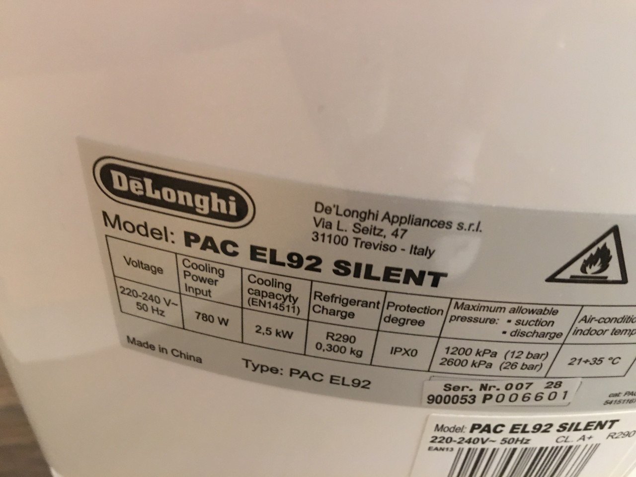 Te Koop De Longhi Pinguino mobiele airco