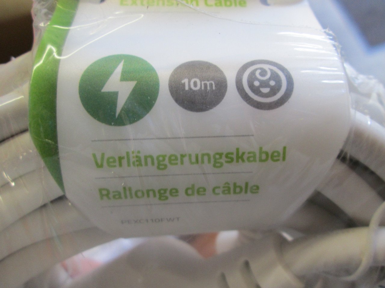 Geaard verlengsnoer 10 meter NIEUW