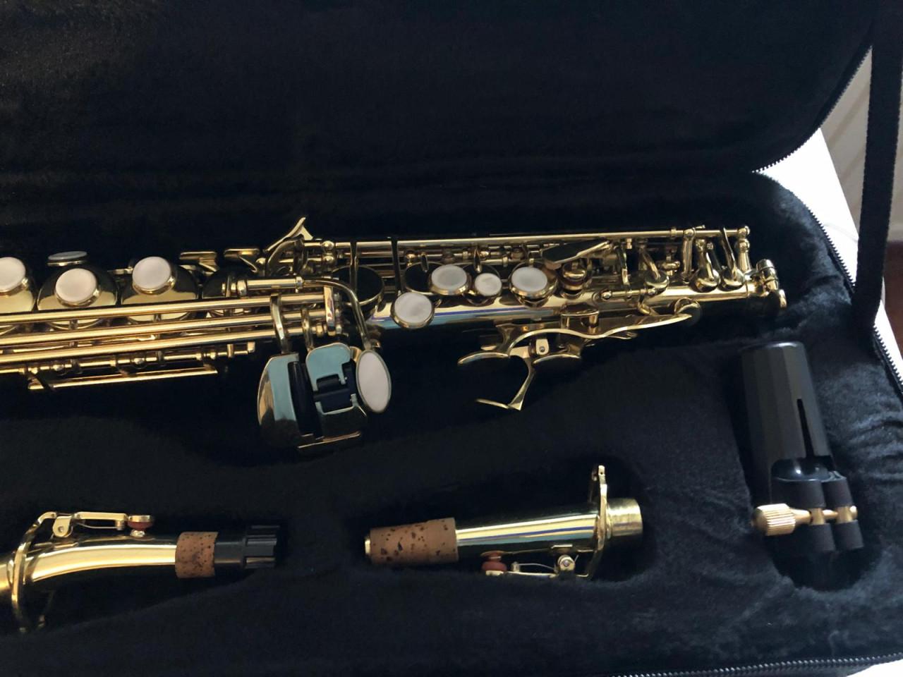 Blase rechte sopraan saxofoon