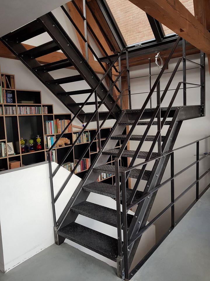 Stalen Rechte Trappen op Maat – Trabo Trappen & Hekwerken