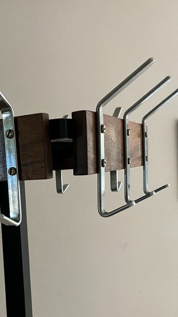 Vintage staande kapstok mid-century