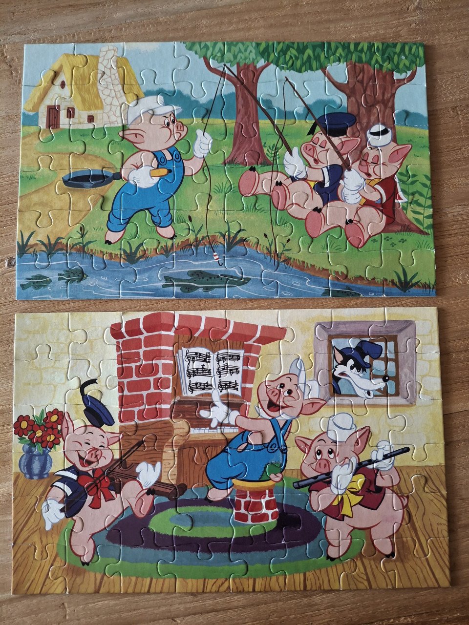 Vintage Puzzels: De 3 Biggetjes
