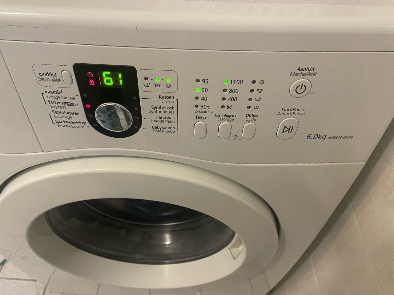 Samsung wasmachine 6kg