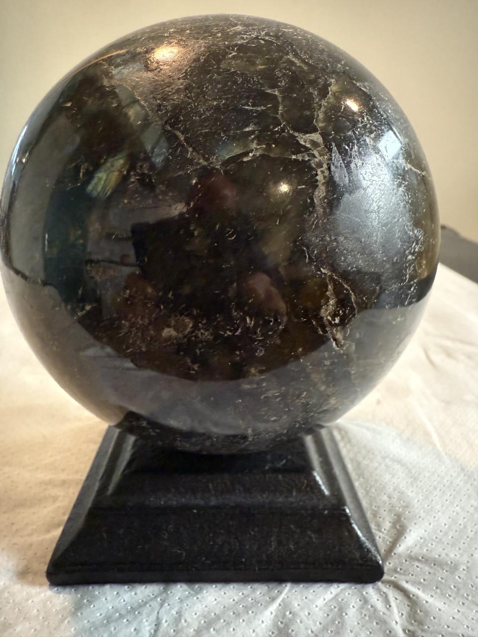 Mineralen: labradoriet bol