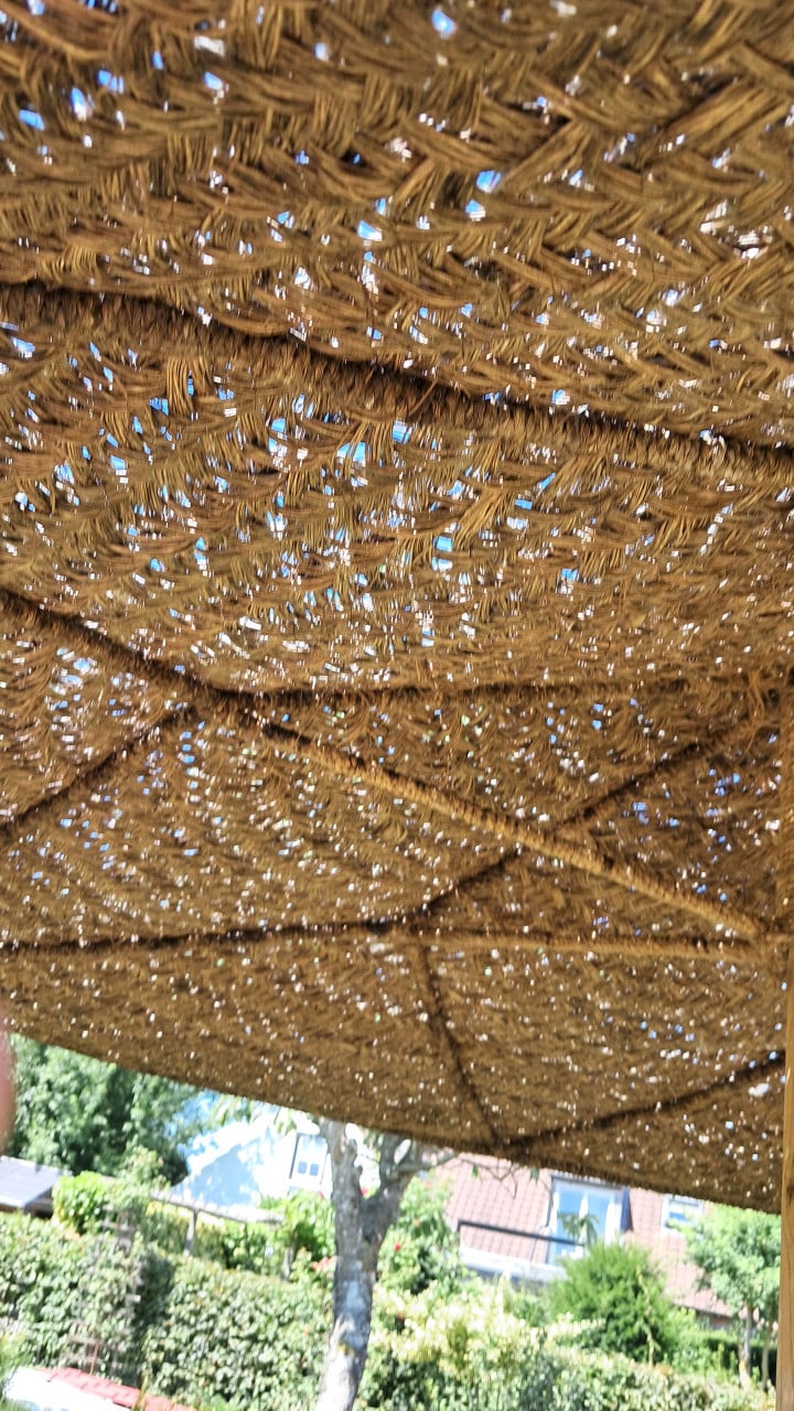 Vaste Parasol van natuurlijk materiaal