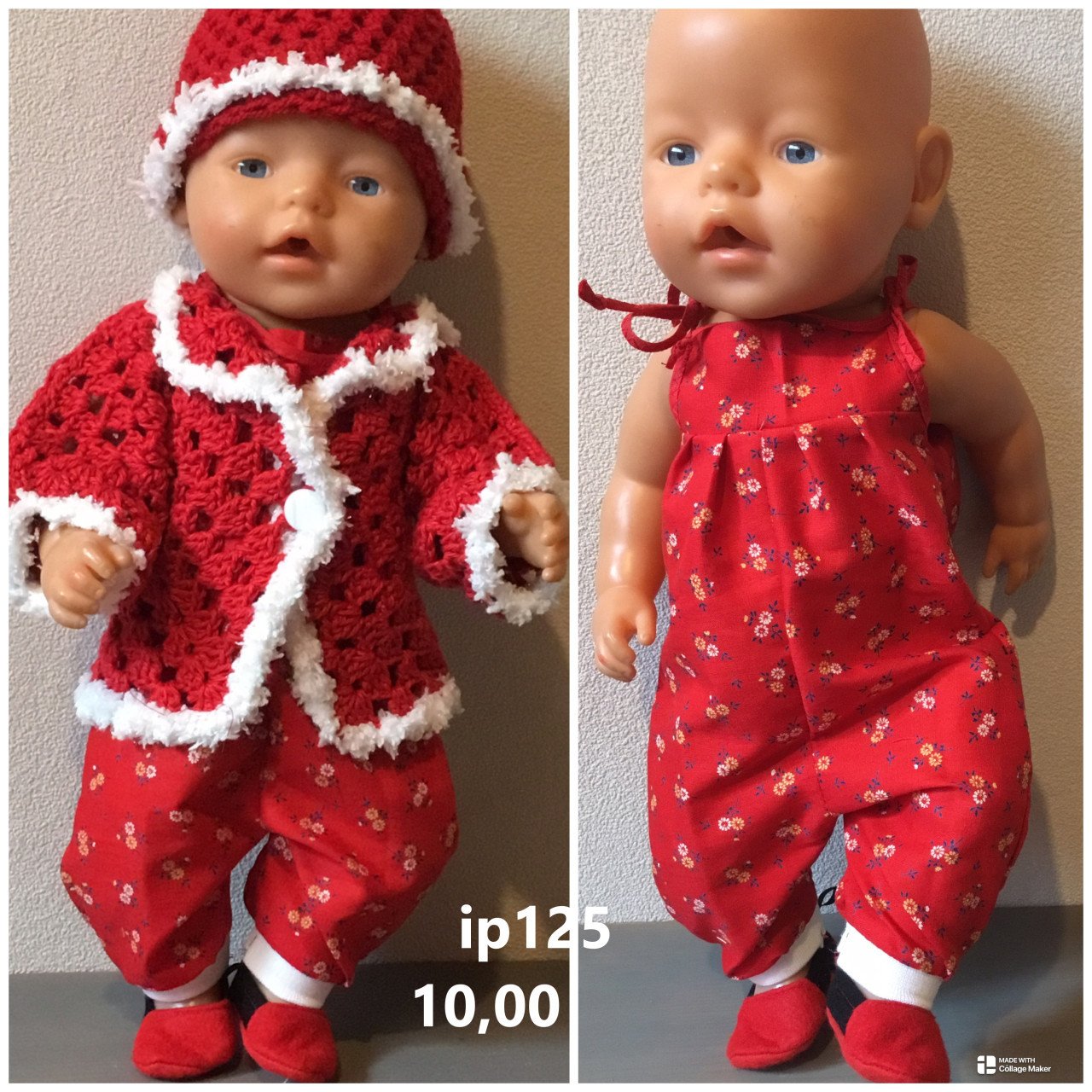 Baby born / babyborn set . Opbrengst KiKa. Poppenkleertjes.