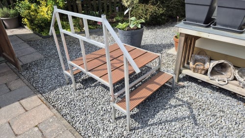 Stacaravan opstap trap (46cm hoog)
