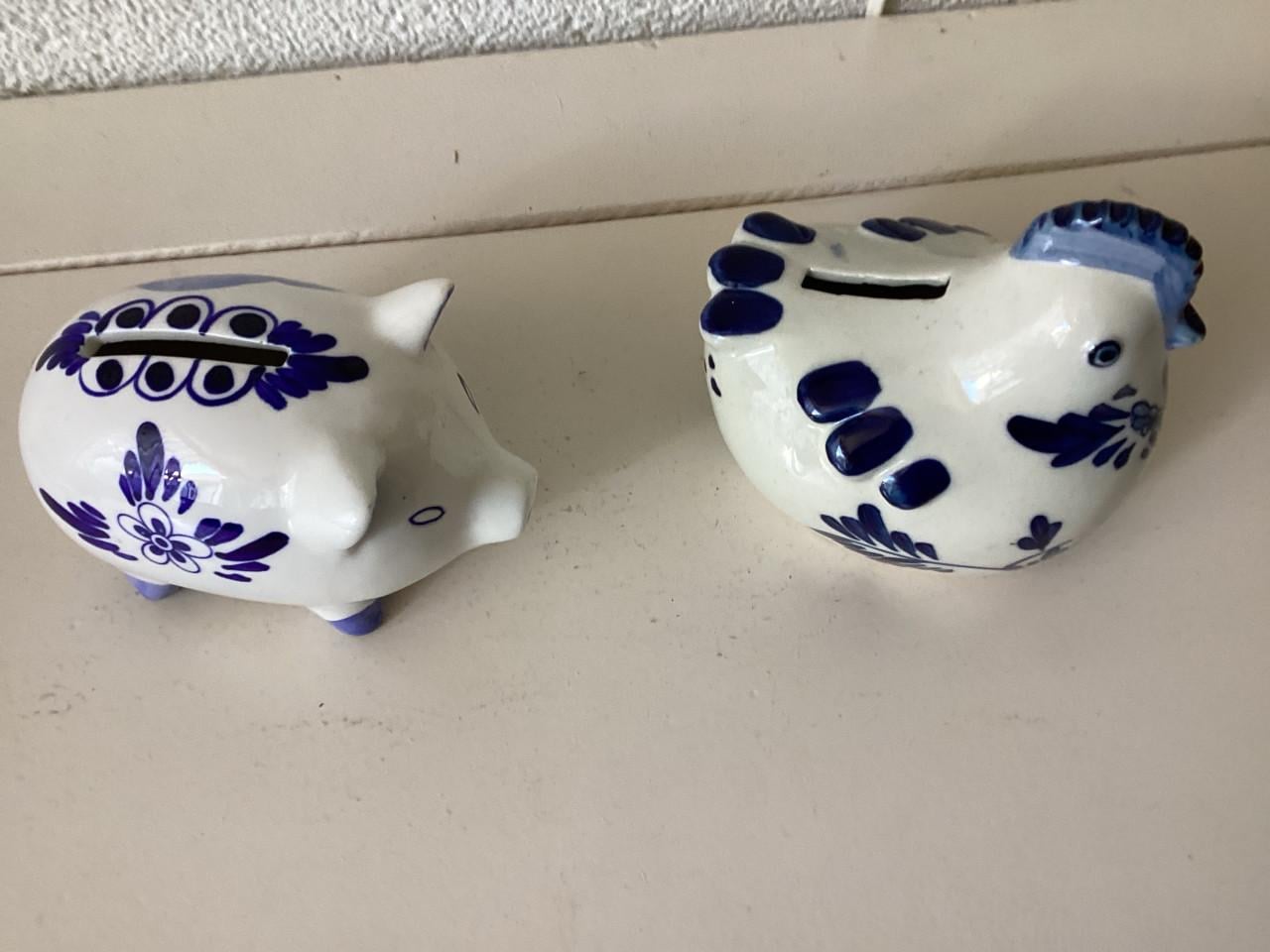 Delfsblauw 2 x Spaarpot.