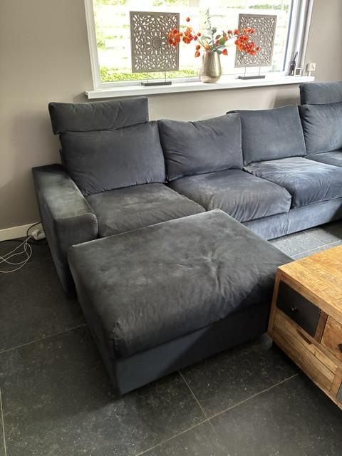 Gratis hoekbank Vimle van IKEA, blauw.