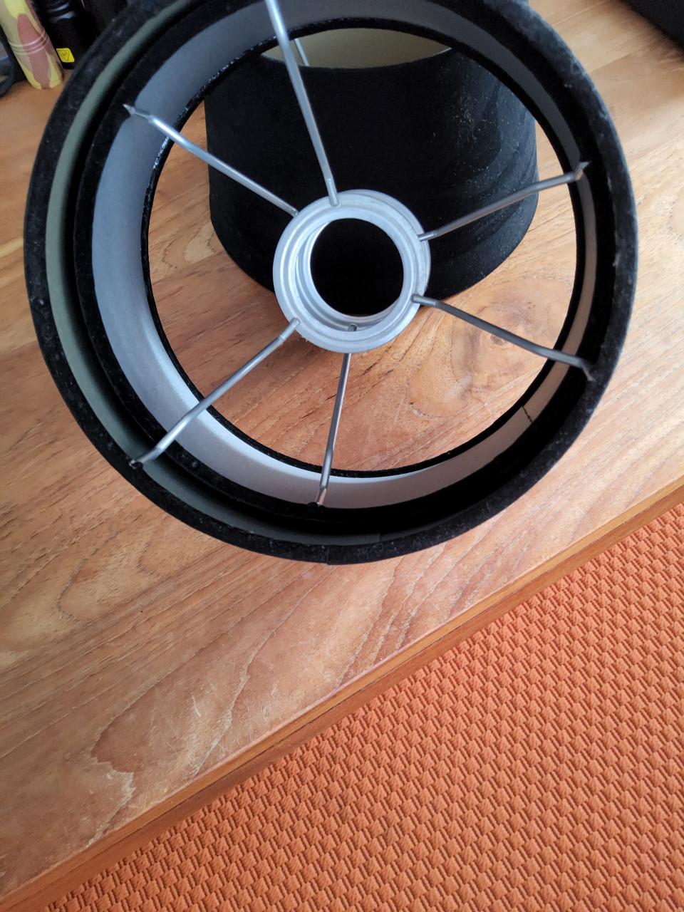 Zwart fluwelen lampekappen 3x