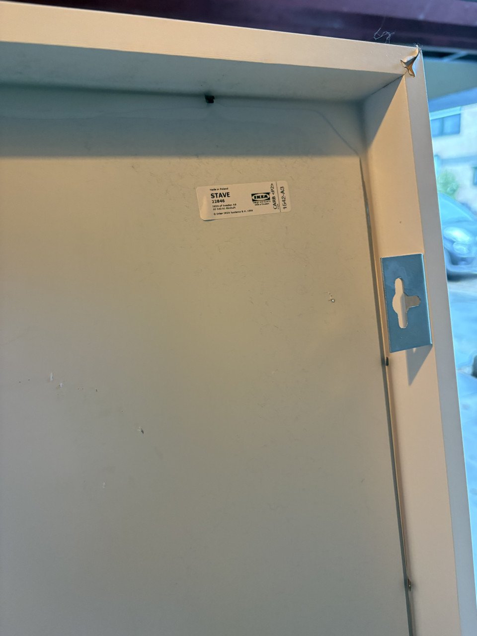 IKEA Stave spiegel witte rand 40x160 cm