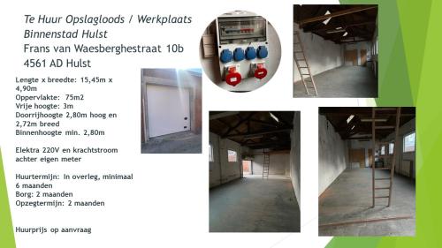 Loods / werkplaats te huur binnenstad Hulst