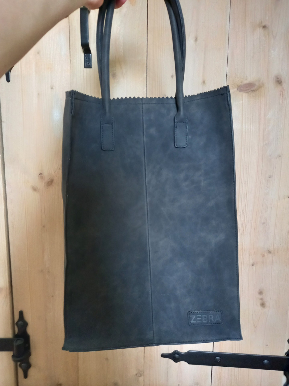 Zebra shopper XL tas zwart