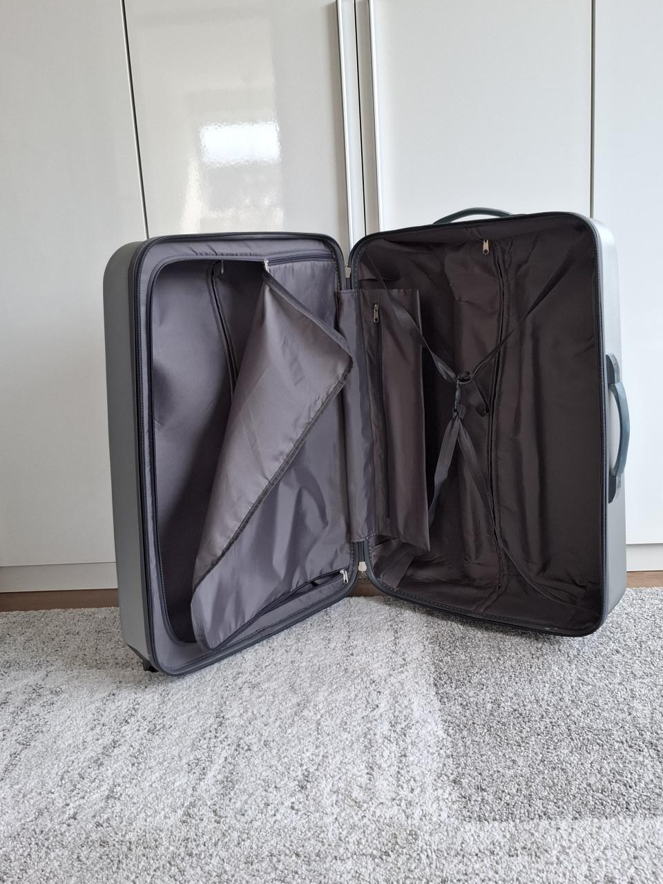 Koffer, softshell, lichtgrijs