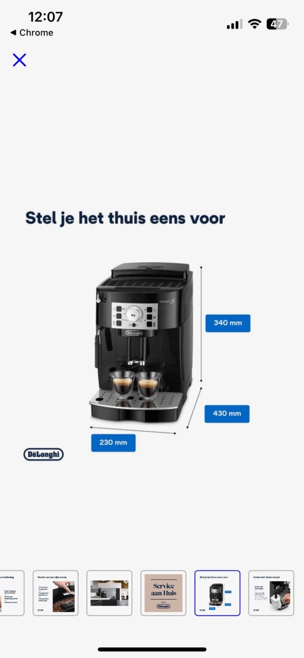 DeLonghi koffiebonen/cappuchino apparaat