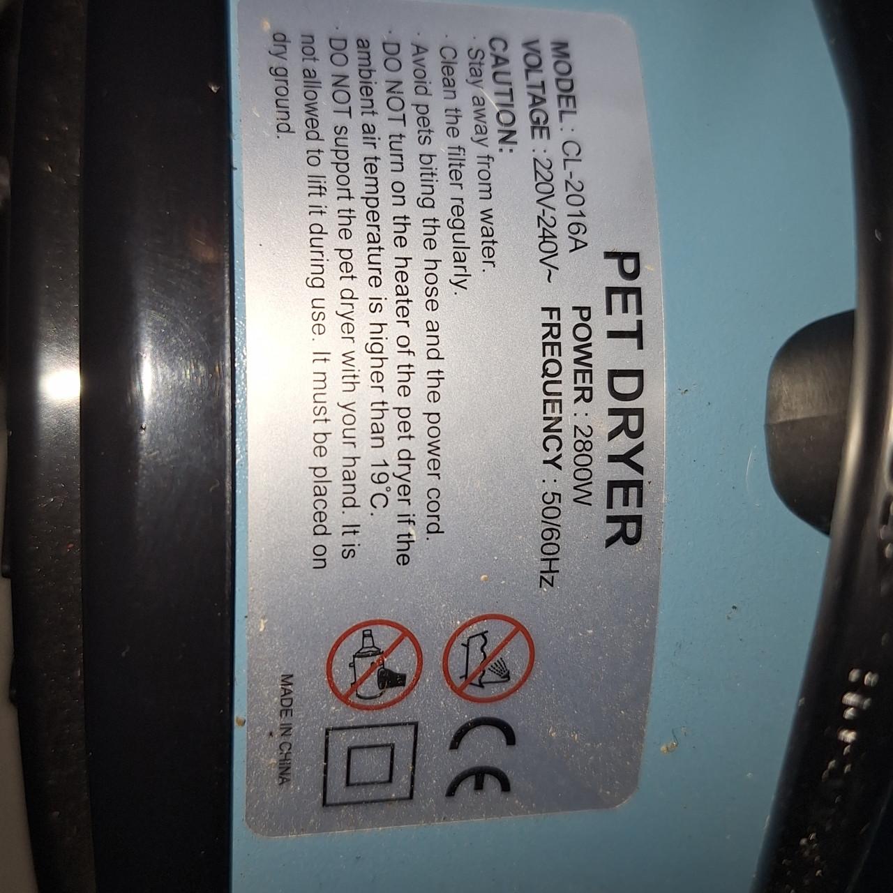 Pet dryer, hondenfőhn,