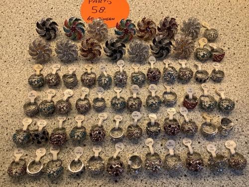 Partij hele mooie ringen. ( partij 58)