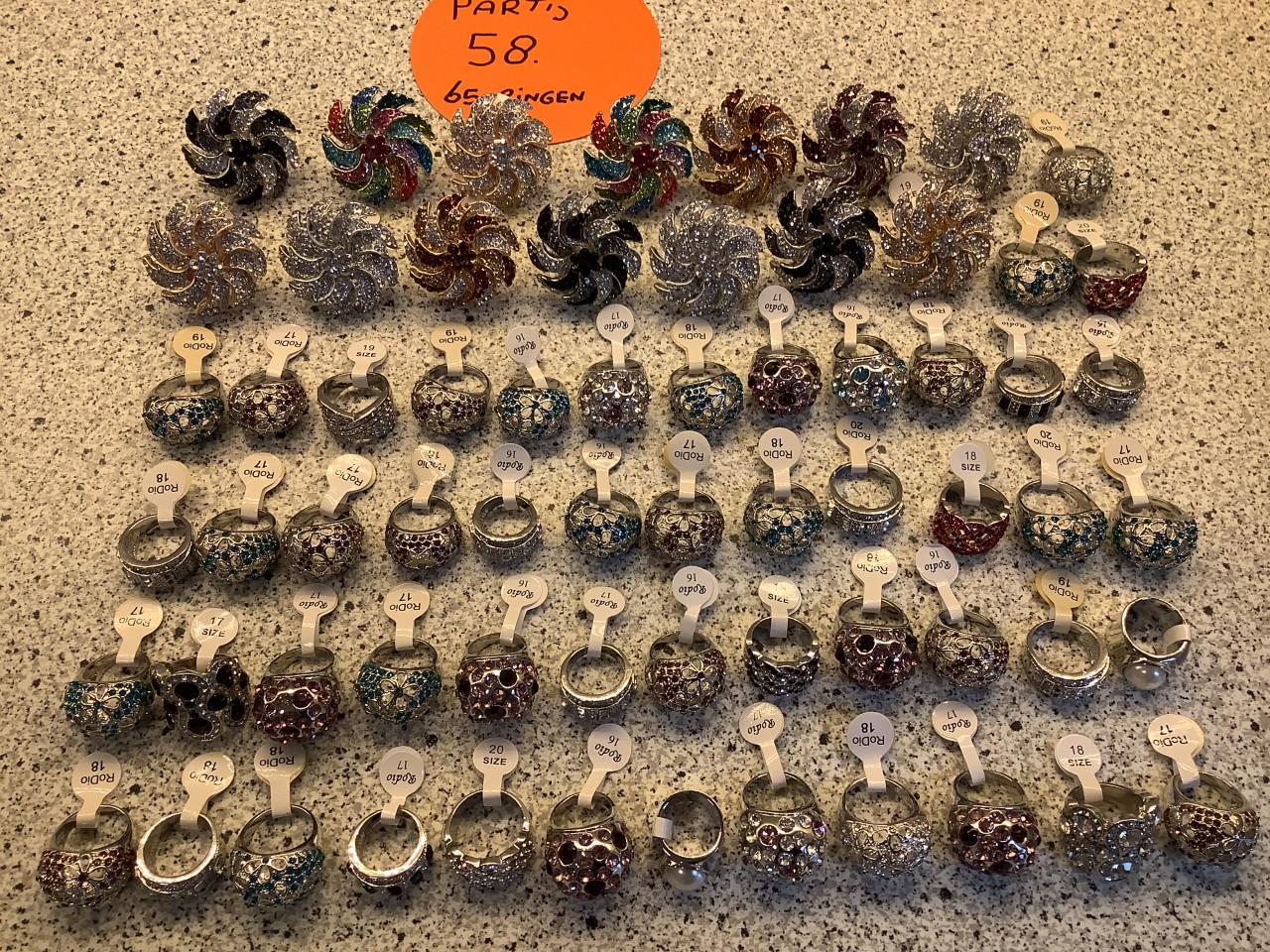 Partij hele mooie ringen. ( partij 58)