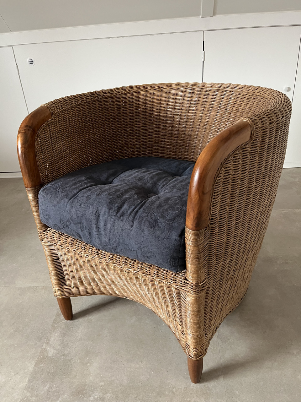 Te koop: Comfortabele Rotan fauteuil van zeer goede kwaliteit