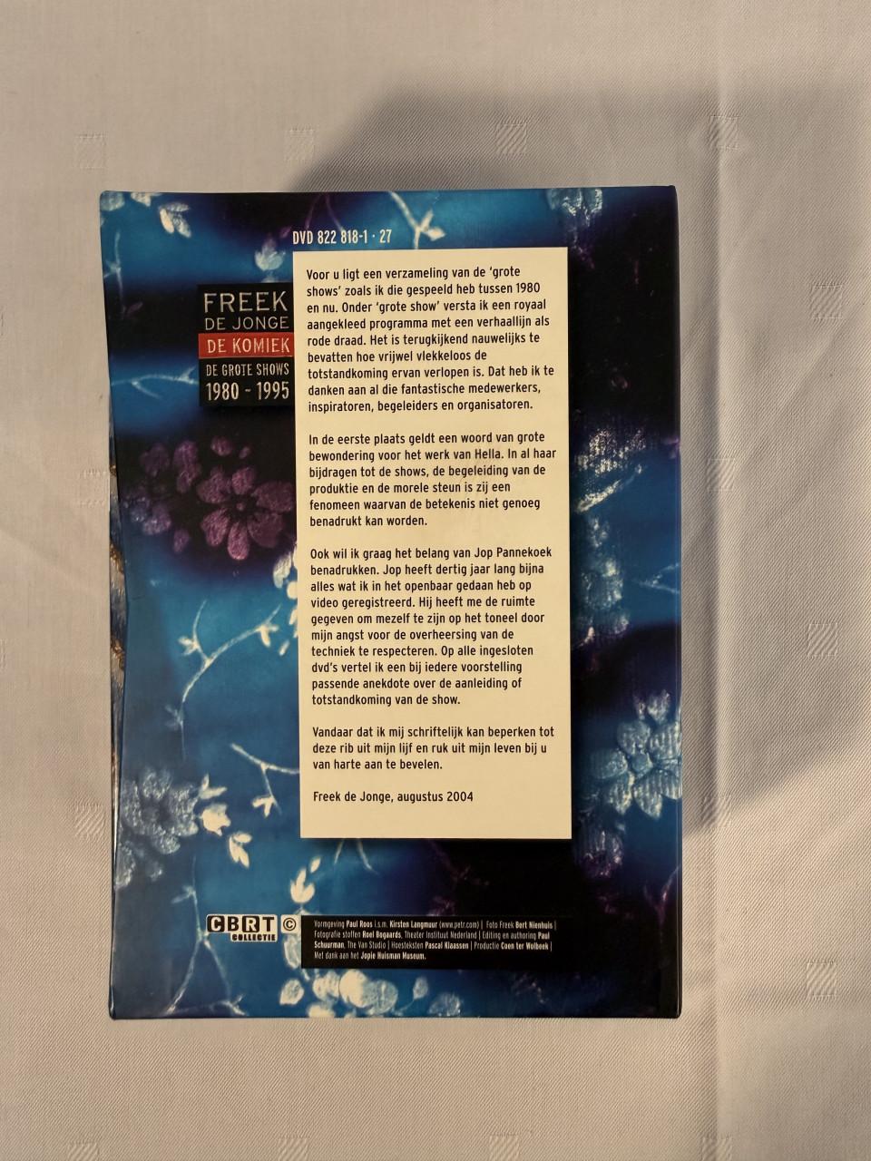 Freek de Jonge – De Komiek | De Grote Shows 1980-1995 (10 dvd’s / luxe box)