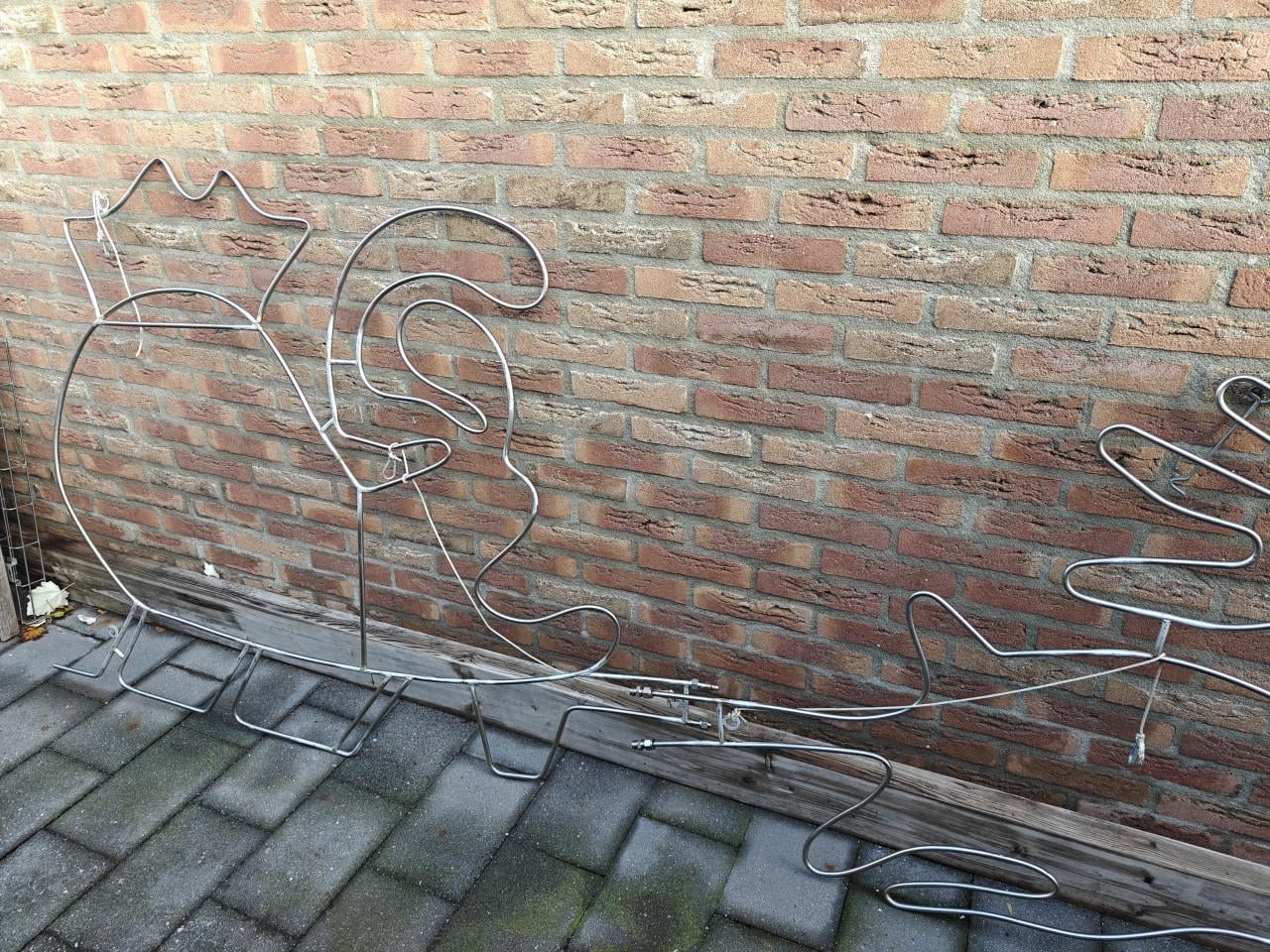 Frame voor lichtslang Rendier met slee