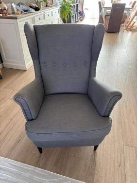 Oorfauteuil STRANDMON grijs ikea