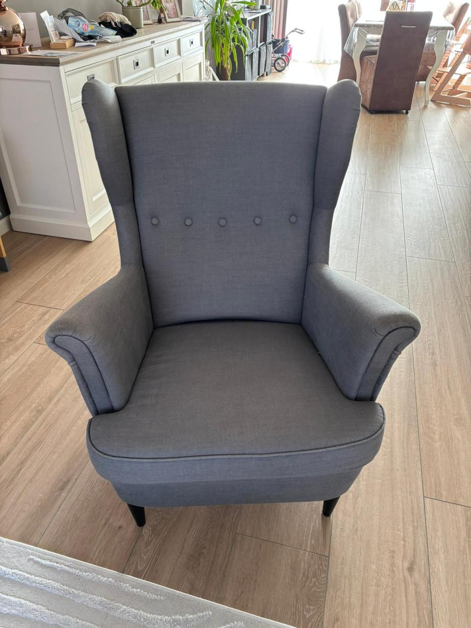 Oorfauteuil STRANDMON grijs ikea