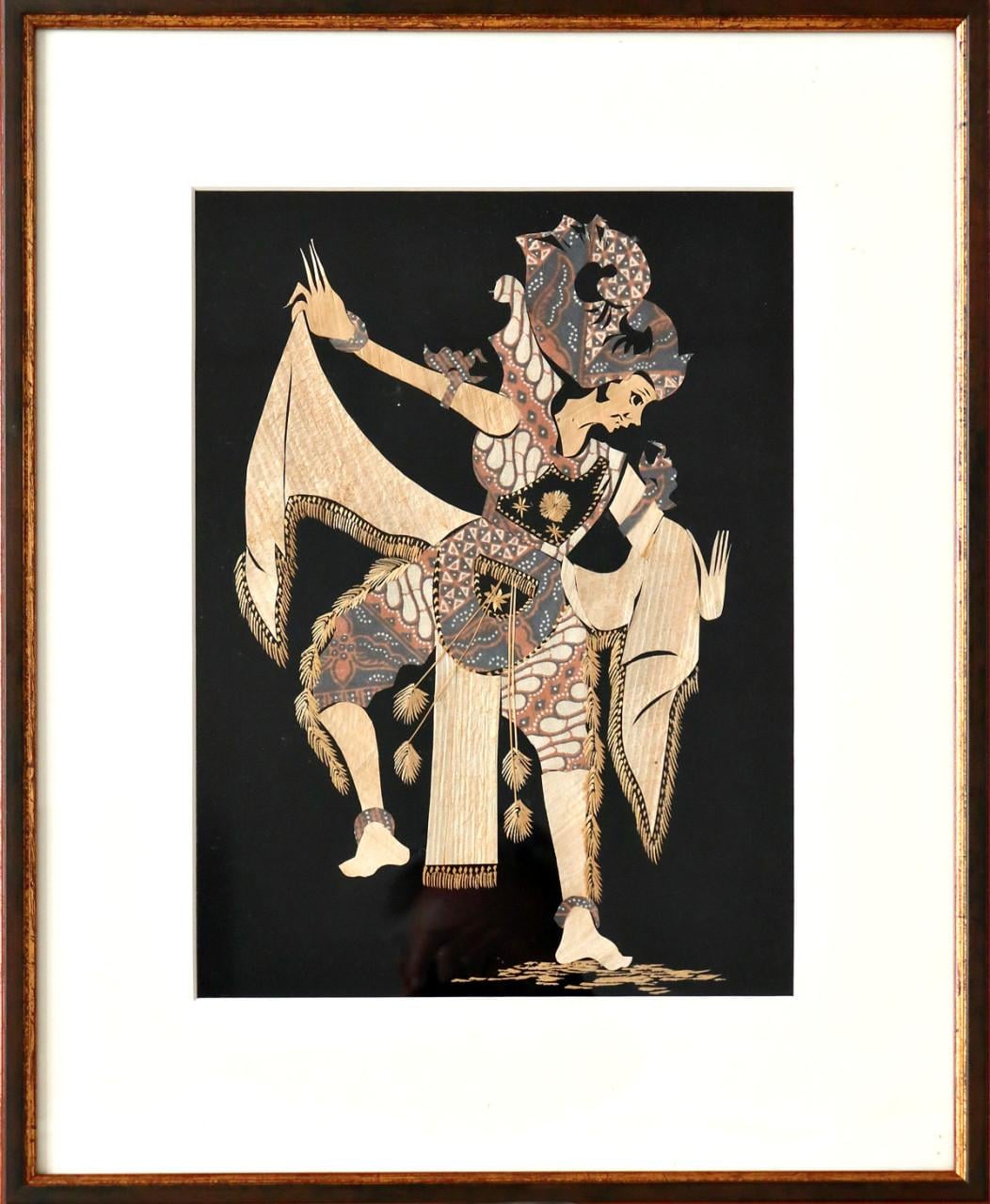 Indonesische Lontar / Pandan collagekunst