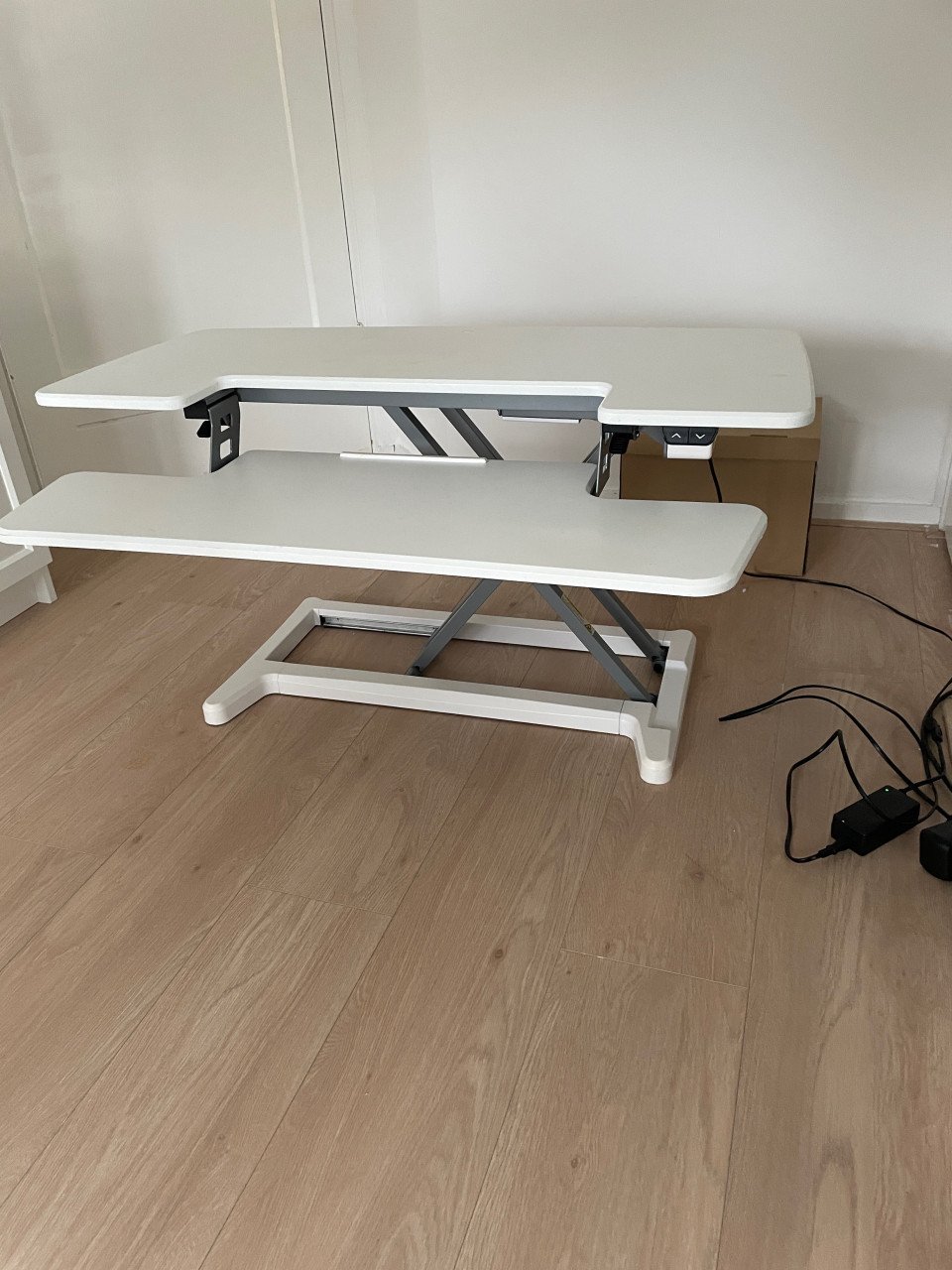 Updesk Cross Zit-Sta Bureauverhoger – Wit