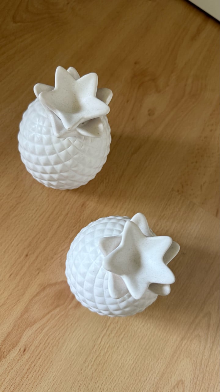 Decoratie Ananas 2 stuks