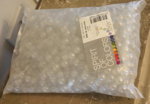 Nieuw in verpakking transparante steentjes rondjes glas