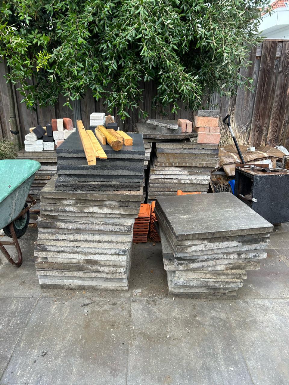 20-25 m² betontegels 60x60 cm