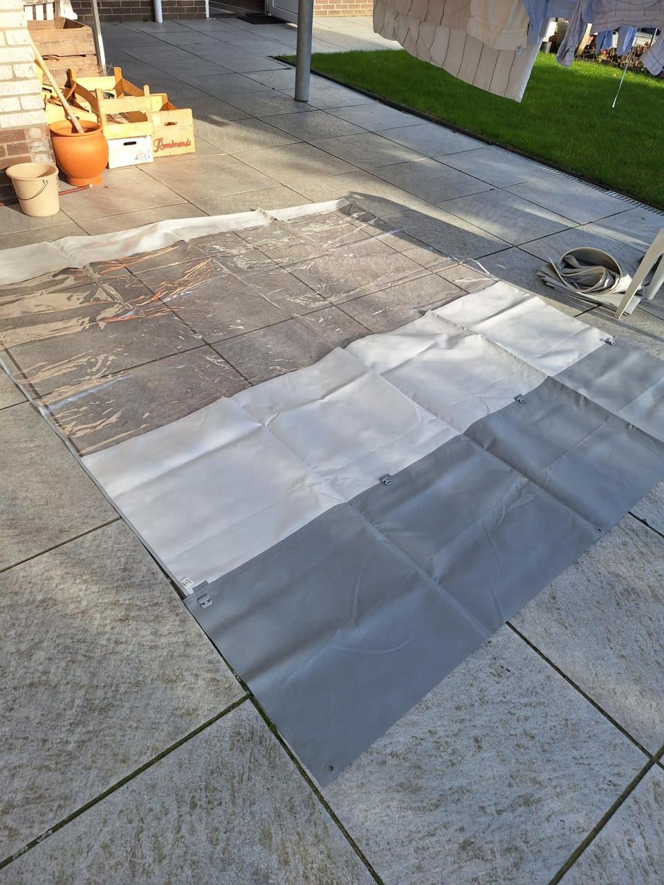 Luifel met pees en zijwand voor luifel