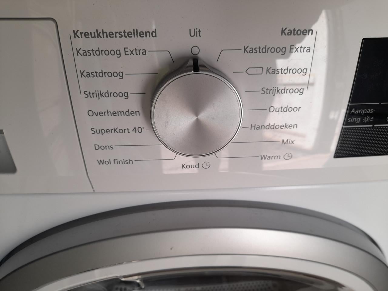 Siemens is een A++ warmtepompdroger (8kg) met autoDry technologie