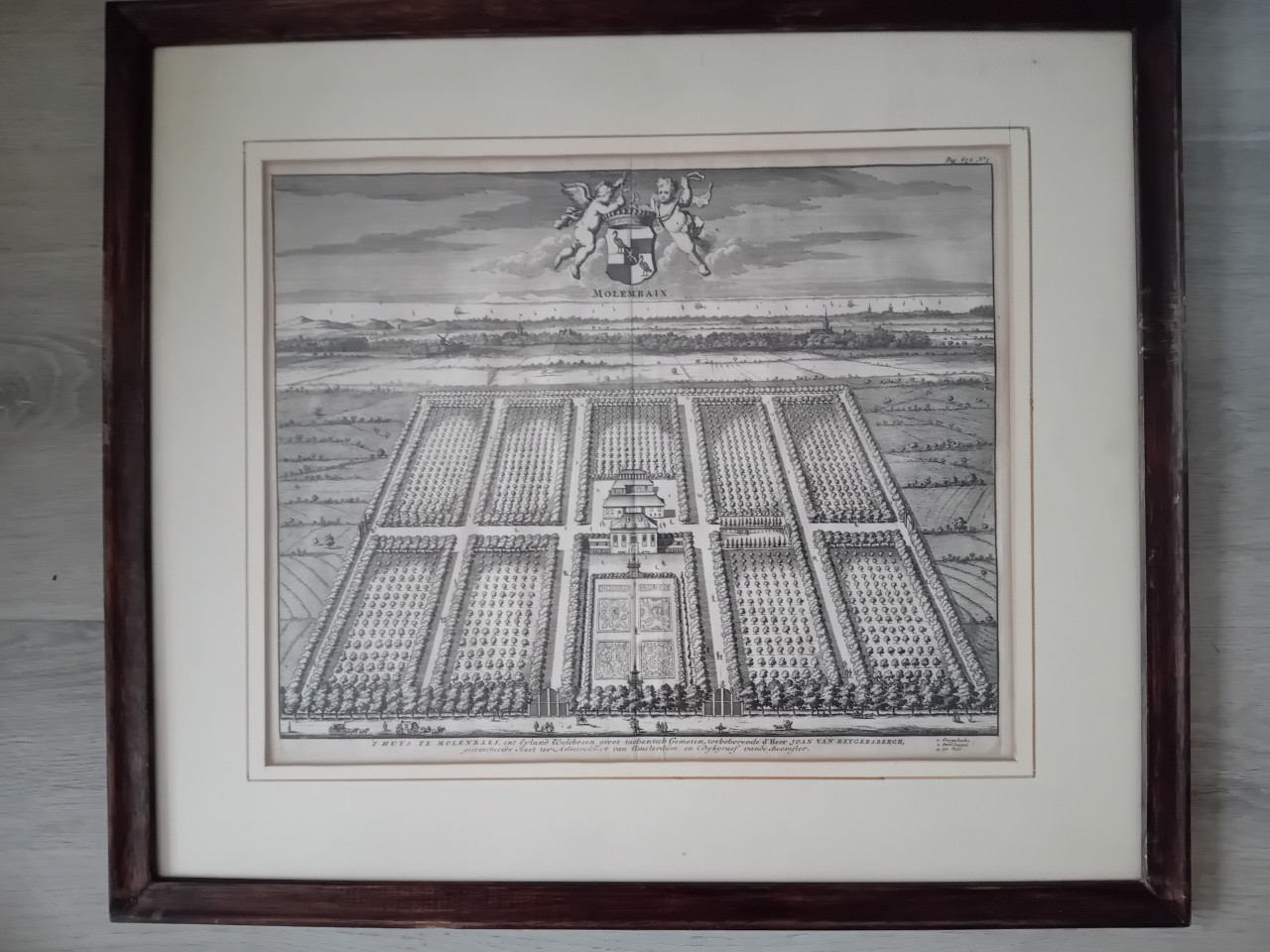 Antieke gravure uit Cronyk van Zeeland