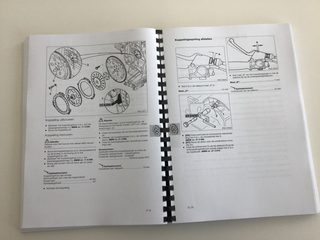 BMW R1100RT R1100RS R850  NLwerkplaatsboek