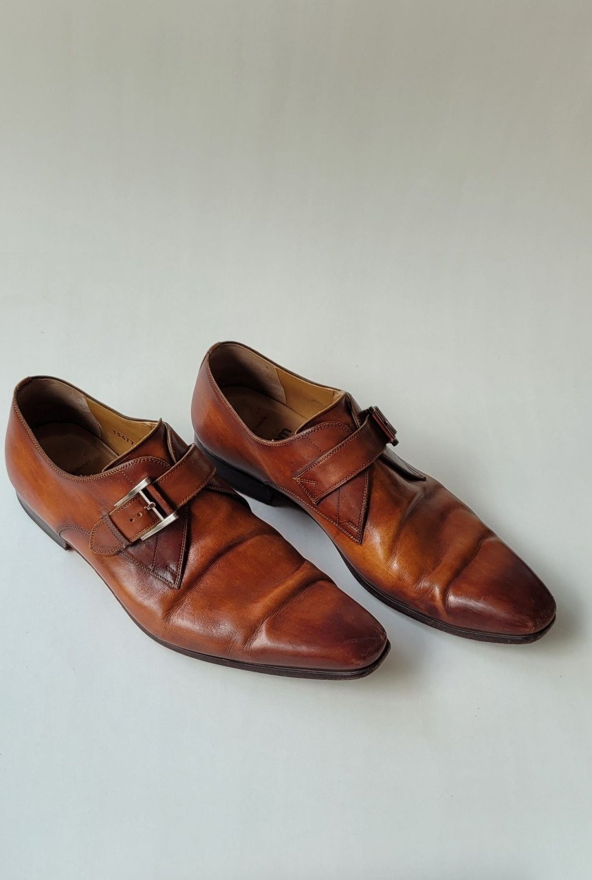 Magnanni bruine gesp schoenen
