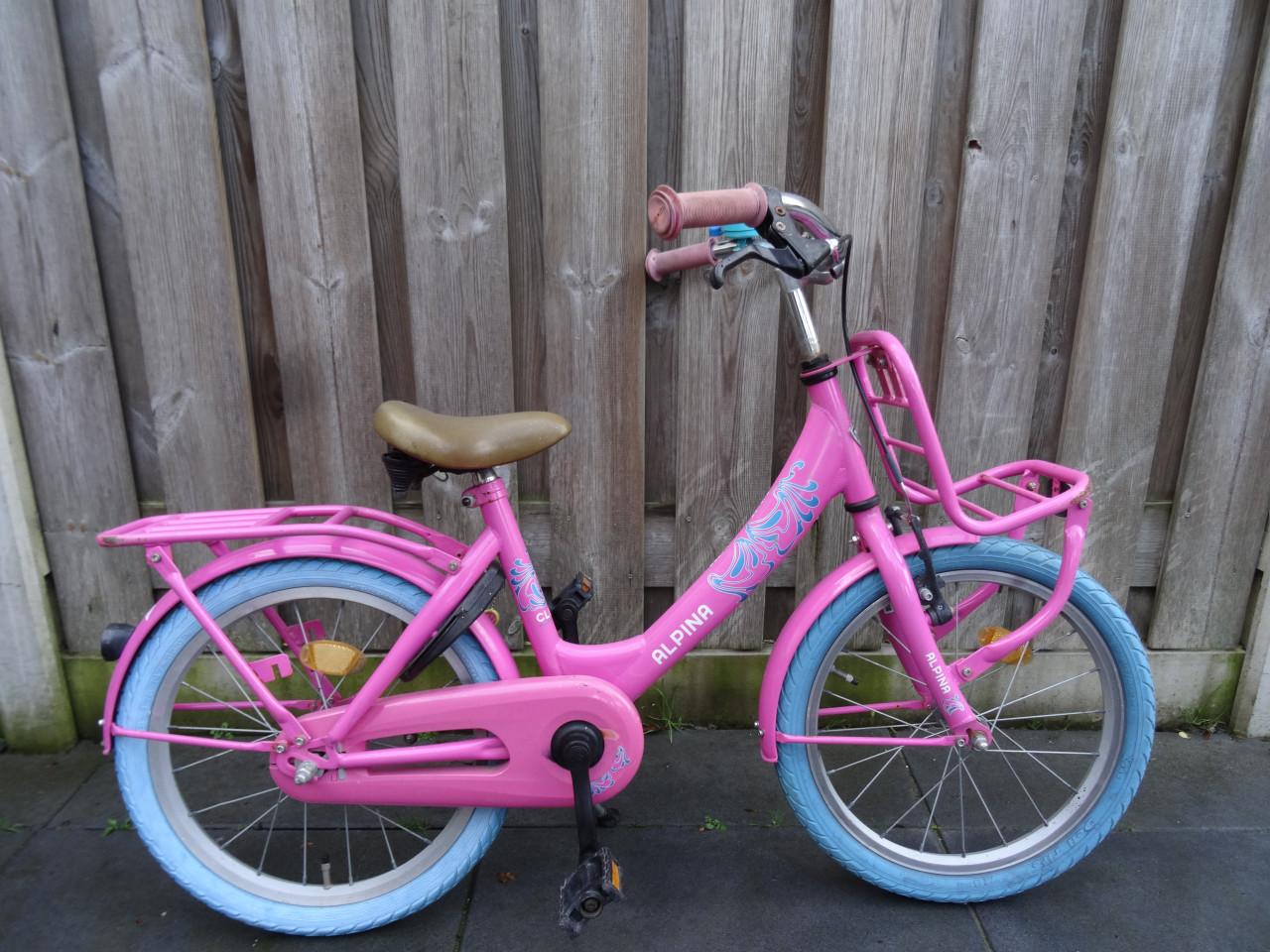 🚲💗 Alpina Clubb 18 inch meisjesfiets – Roze