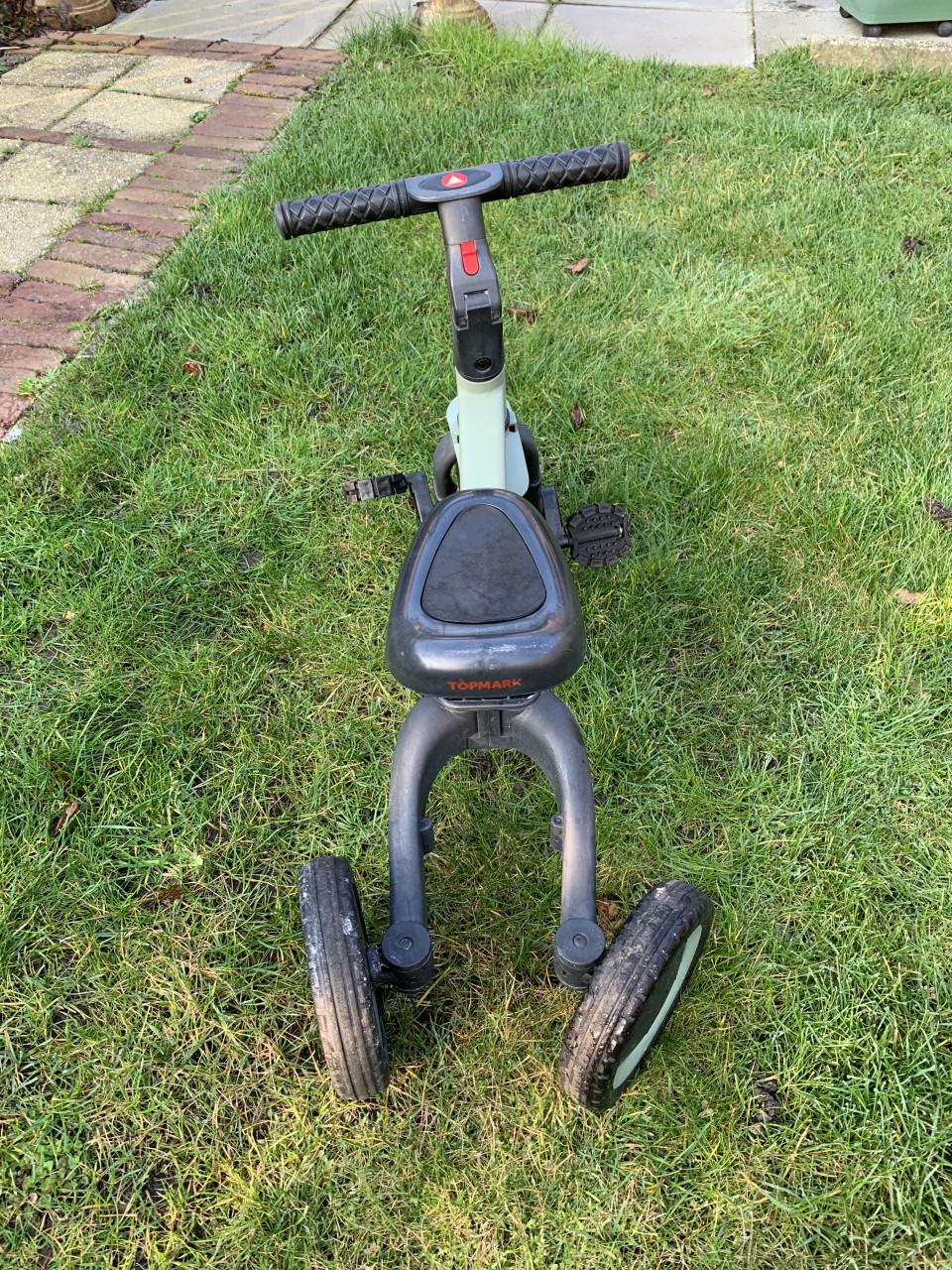 Topmark driewieler / loopfiets (om te bouwen tot loopfiets