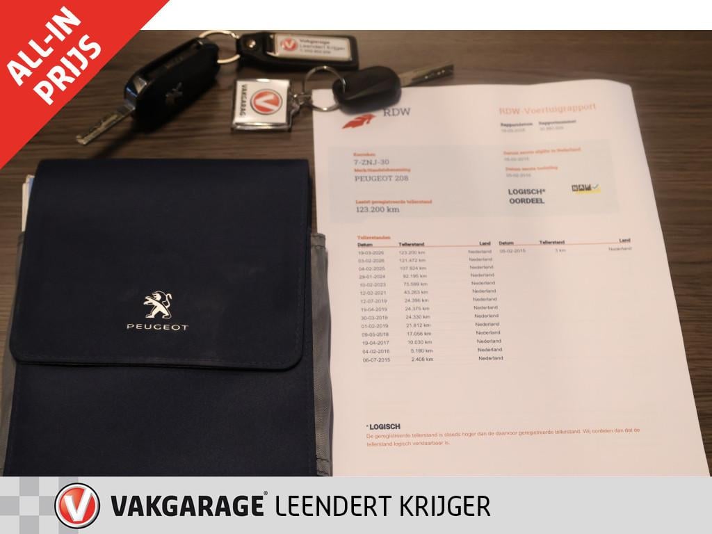 Peugeot 208 1.6 vti allure|automaat|trekhaak|12 maanden bovag garantie