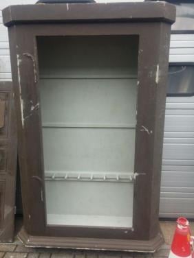 Oude hoge kast 210cm & KABINET recht & Diverse Kast deuren