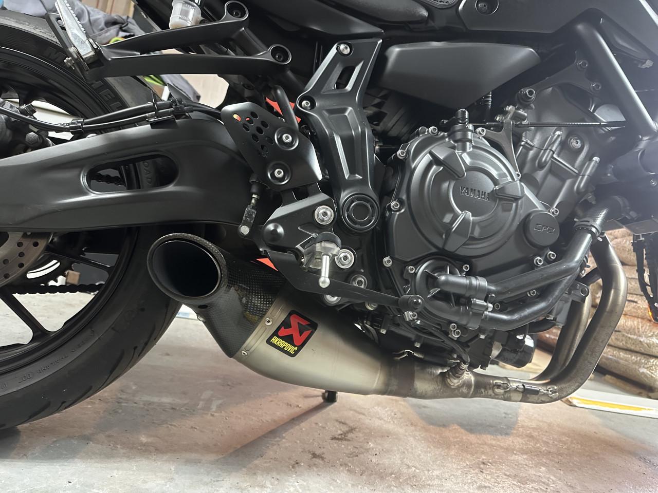 Nette MT-07 A2 met Akrapovič, garantie tot 2029