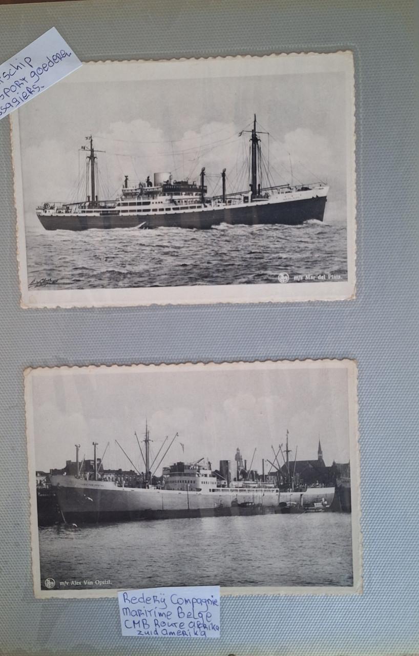 Postkaarten van oude schepen