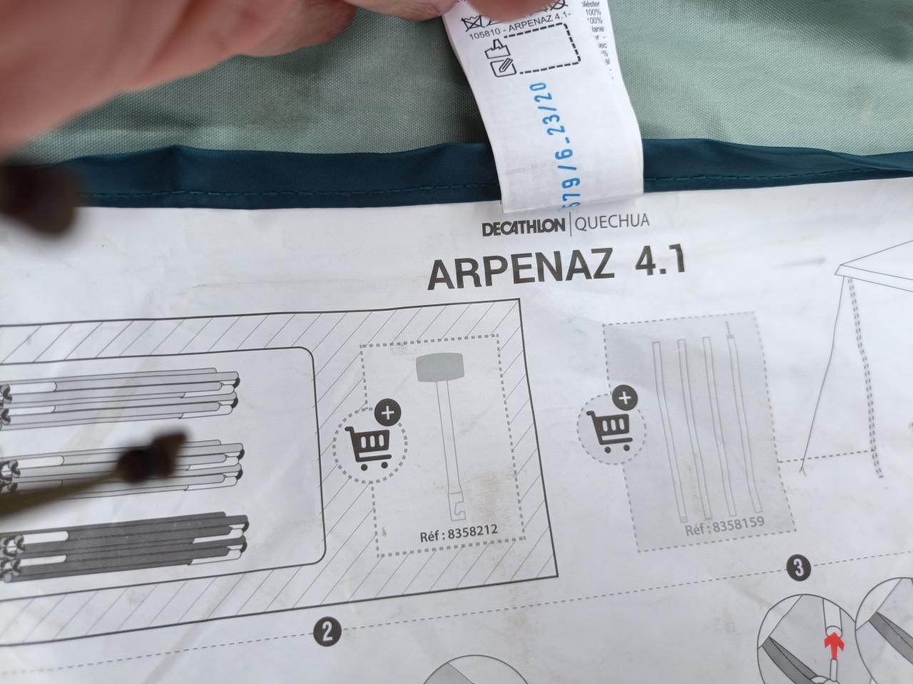 Tent 4 personen. Arpenaz 4.1 Decatlon