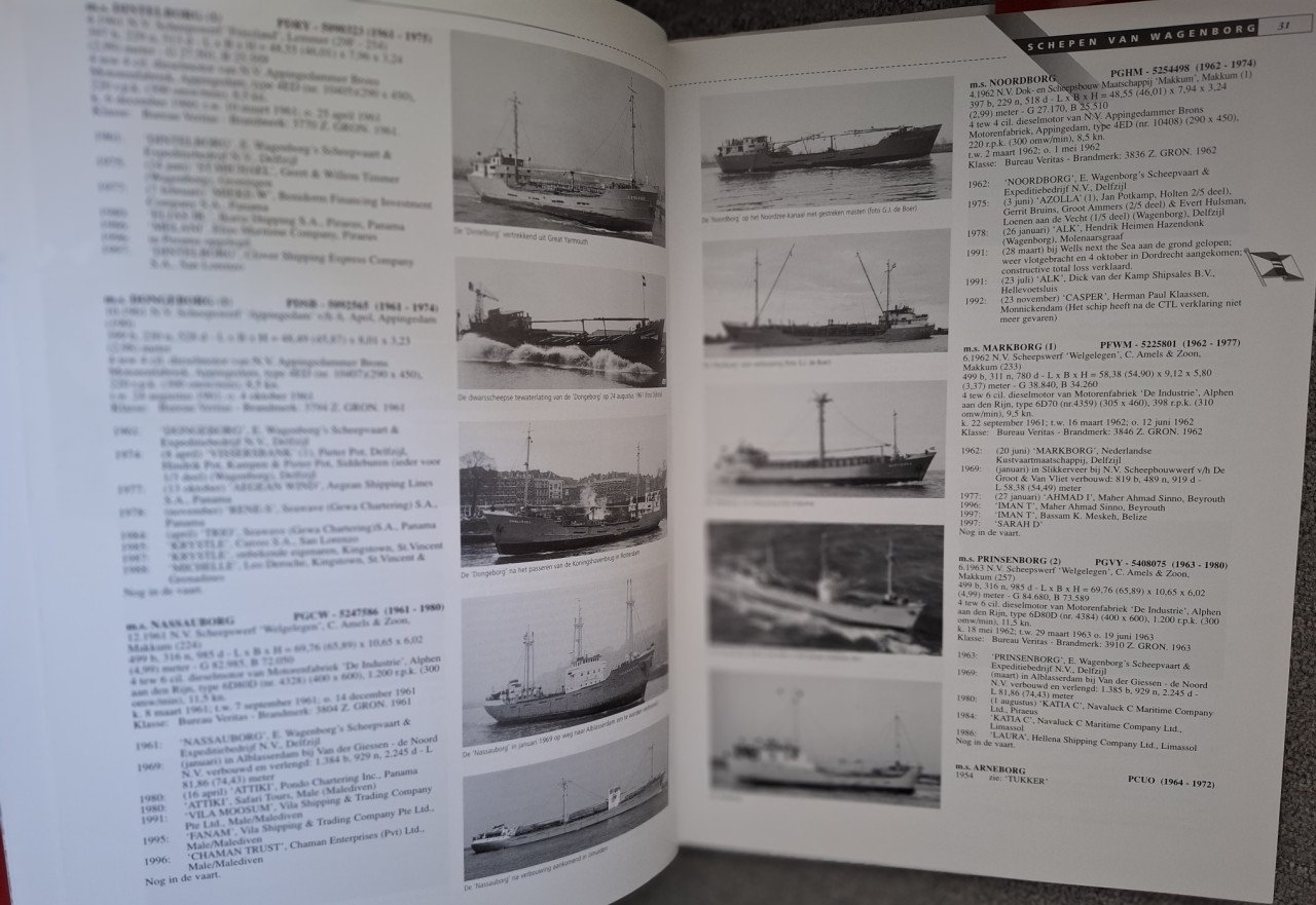 Wagenborg 100 jaar, de schepen van 1898 tot 1998, door Gerrit de Boer