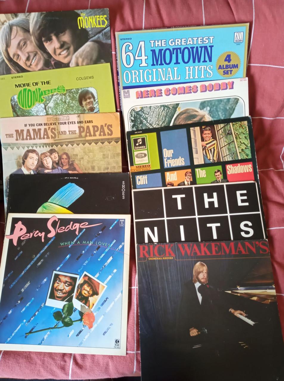 Partij 60 Lp's. Inclusief 6 boxen.