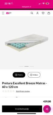 Matras voor een ledikant