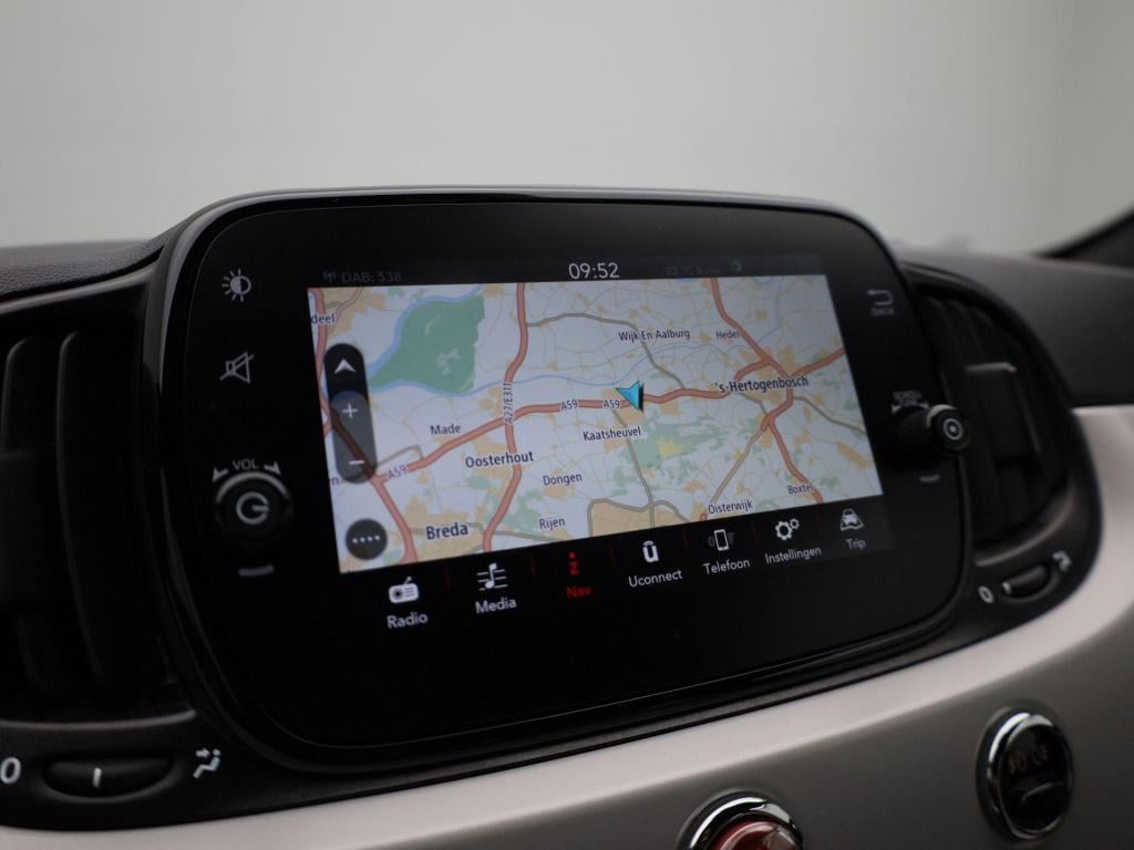 Fiat 500 C 1.0 hybrid star | cabrio | parkeer sensoren | navigatie | half l